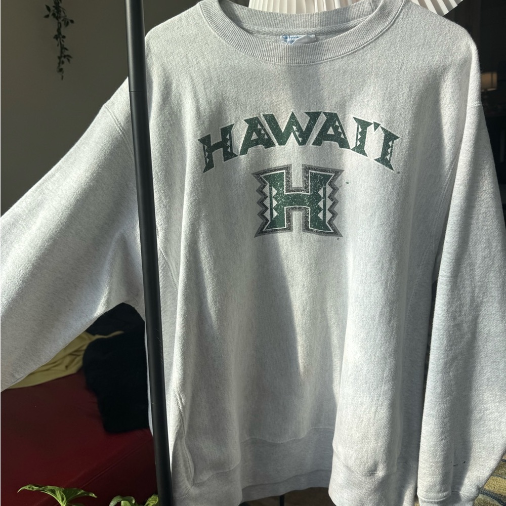 Champion Gray Hawaii Crewneck Sweater